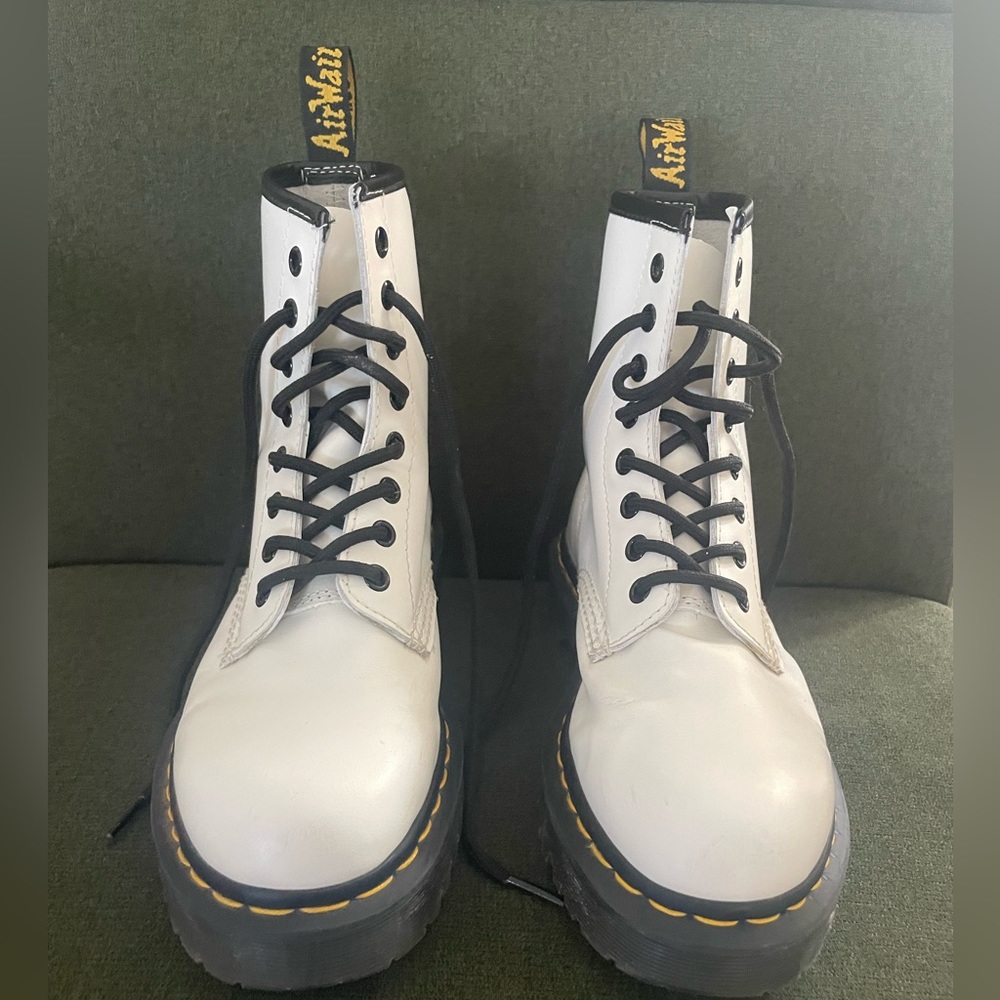 White Dr. Marten AirWair Boots
